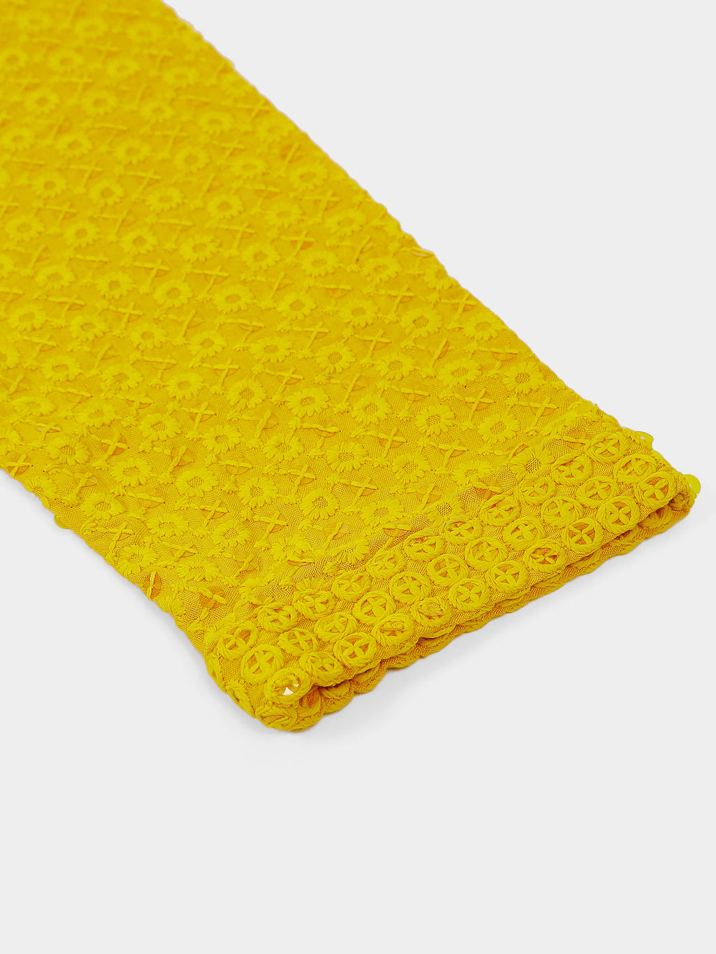 Jompers Men's Yellow Chikankari Embroidered and Sequence Kurta with Churidar | Grocsy
