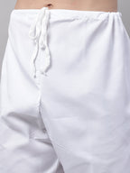Jompers Men's Blue and White Striped Kurta with Pyjama | Grocsy
