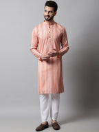 Jompers Men's Coral Geomatric Printed Kurta with Churidar | Grocsy