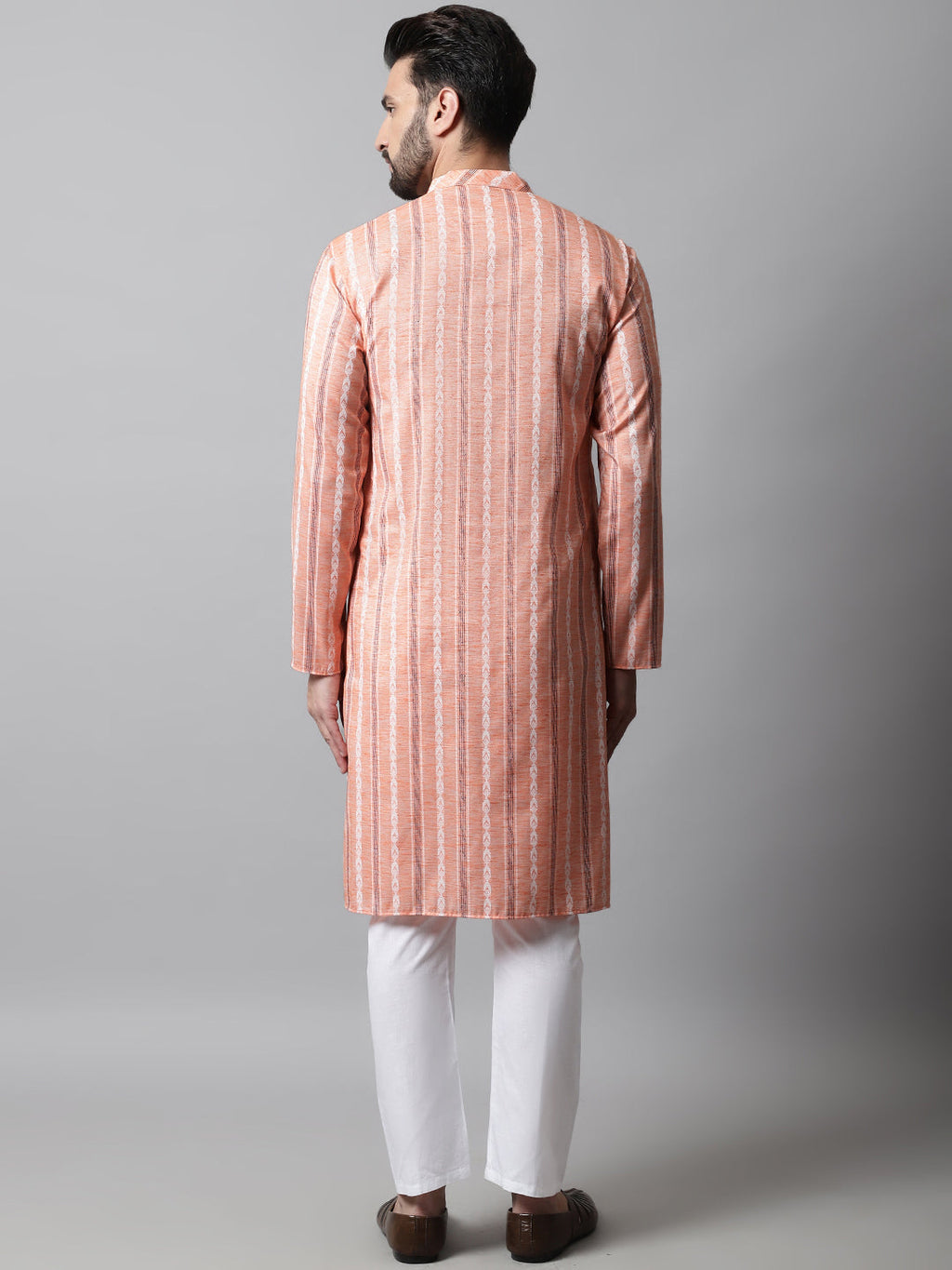 Jompers Men's Coral Geomatric Printed Kurta with Churidar | Grocsy