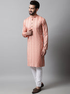 Jompers Men's Coral Geomatric Printed Kurta with Churidar | Grocsy