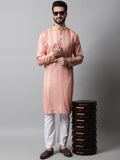 Jompers Men's Coral Geomatric Printed Kurta with Churidar | Grocsy