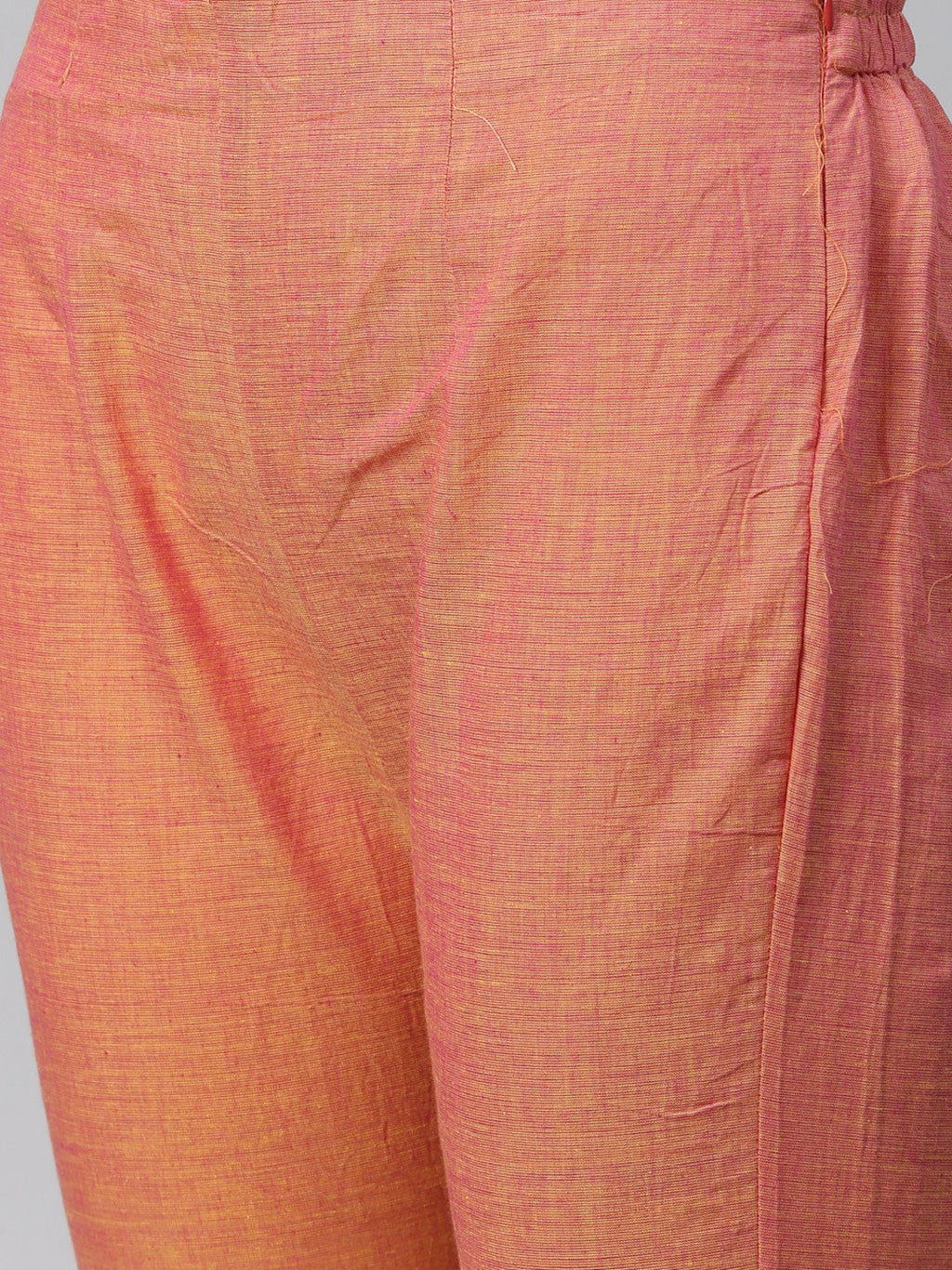 Jompers Women Pink Yoke Design Kurta with Trousers | Grocsy