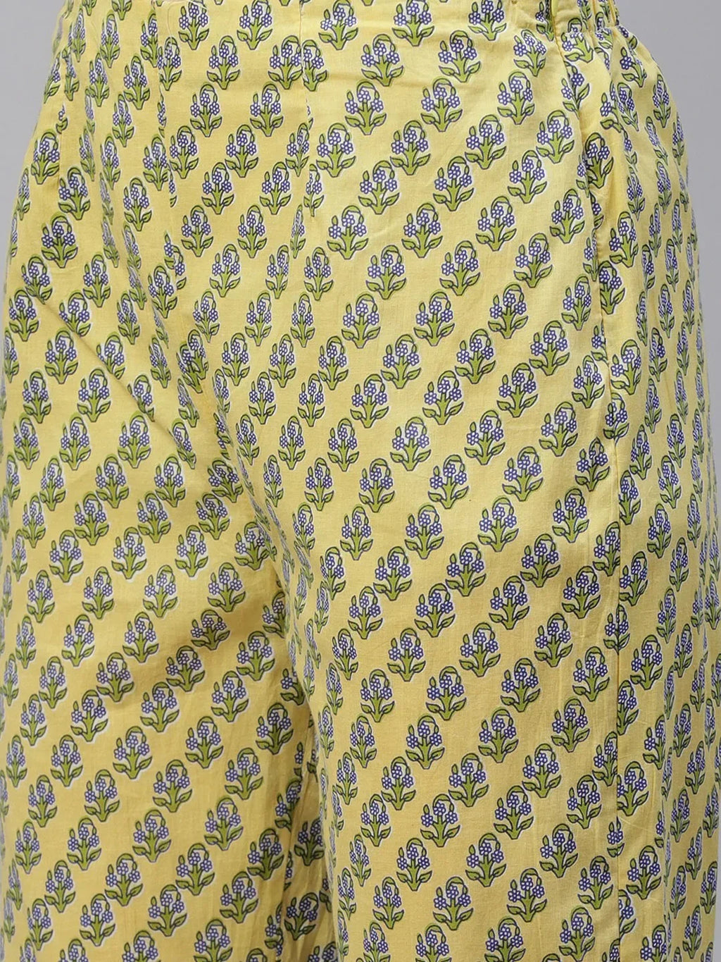 Jompers Women's Green Ethnic Motifs Printed Pure Cotton Kurta with Trousers & Dupatta | Grocsy