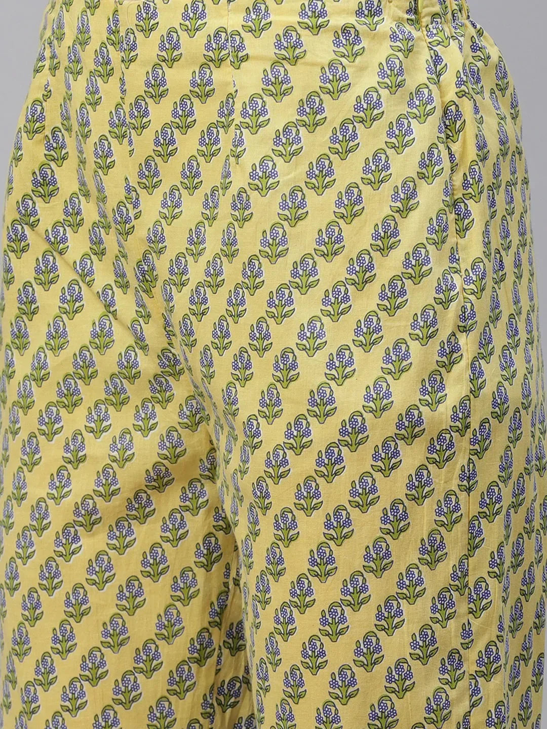Jompers Women's Green Ethnic Motifs Printed Pure Cotton Kurta with Trousers & Dupatta | Grocsy