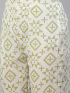Jompers Women's Green Ethnic Motifs Printed Pure Cotton Kurta with Trousers & Dupatta | Grocsy