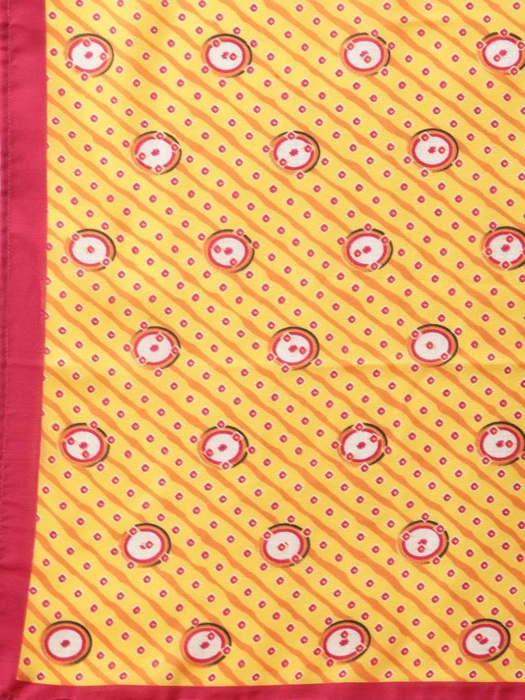 Jompers Women's Yellow & Pink Ethnic Motifs Printed Pure Cotton Kurta With Trousers & Dupatta | Grocsy