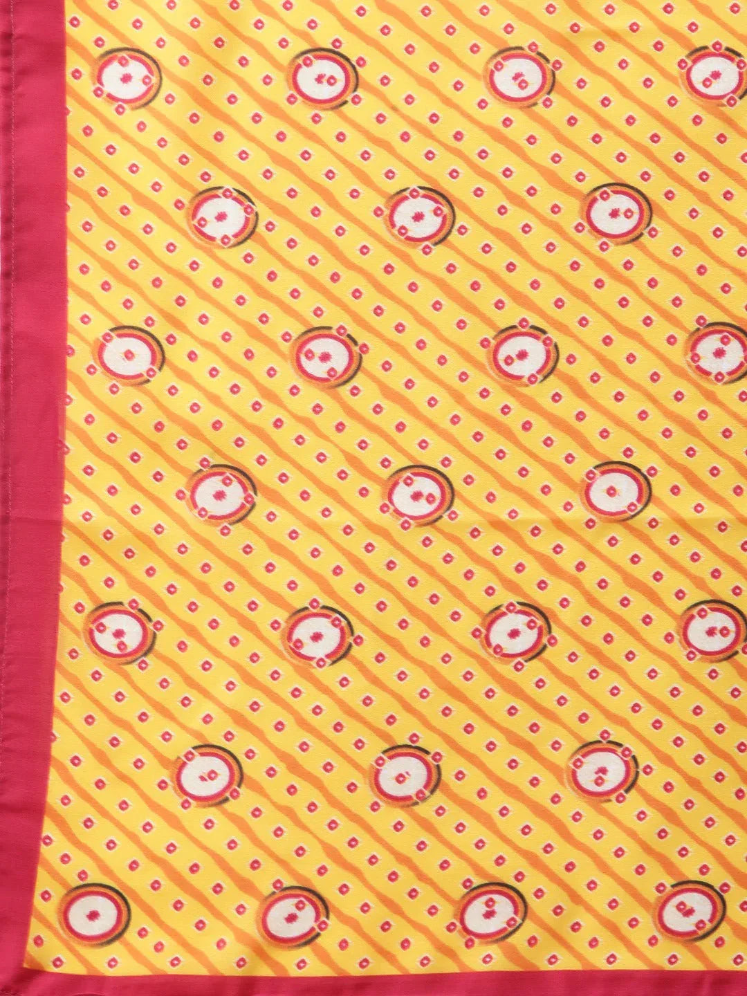Jompers Women's Yellow & Pink Ethnic Motifs Printed Pure Cotton Kurta With Trousers & Dupatta | Grocsy