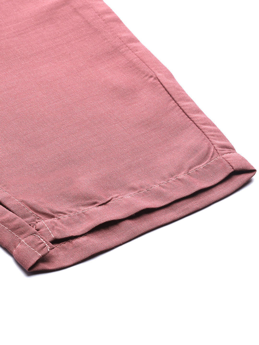 Jompers Women's Pink Floral Embroidered Mirror Work Kurta with Trousers & With Dupatta | Grocsy