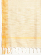 Jompers Women's Yoke Design Cotton Silk Kurta with Trousers & Dupatta - Yellow | Grocsy