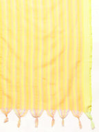 Jompers Women's Printed flared kurta palazzo dupatta set - Yellow | Grocsy