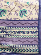 Jompers Women Blue & Green Self-Striped Kurta with Trousers And Printed Dupatta | Grocsy