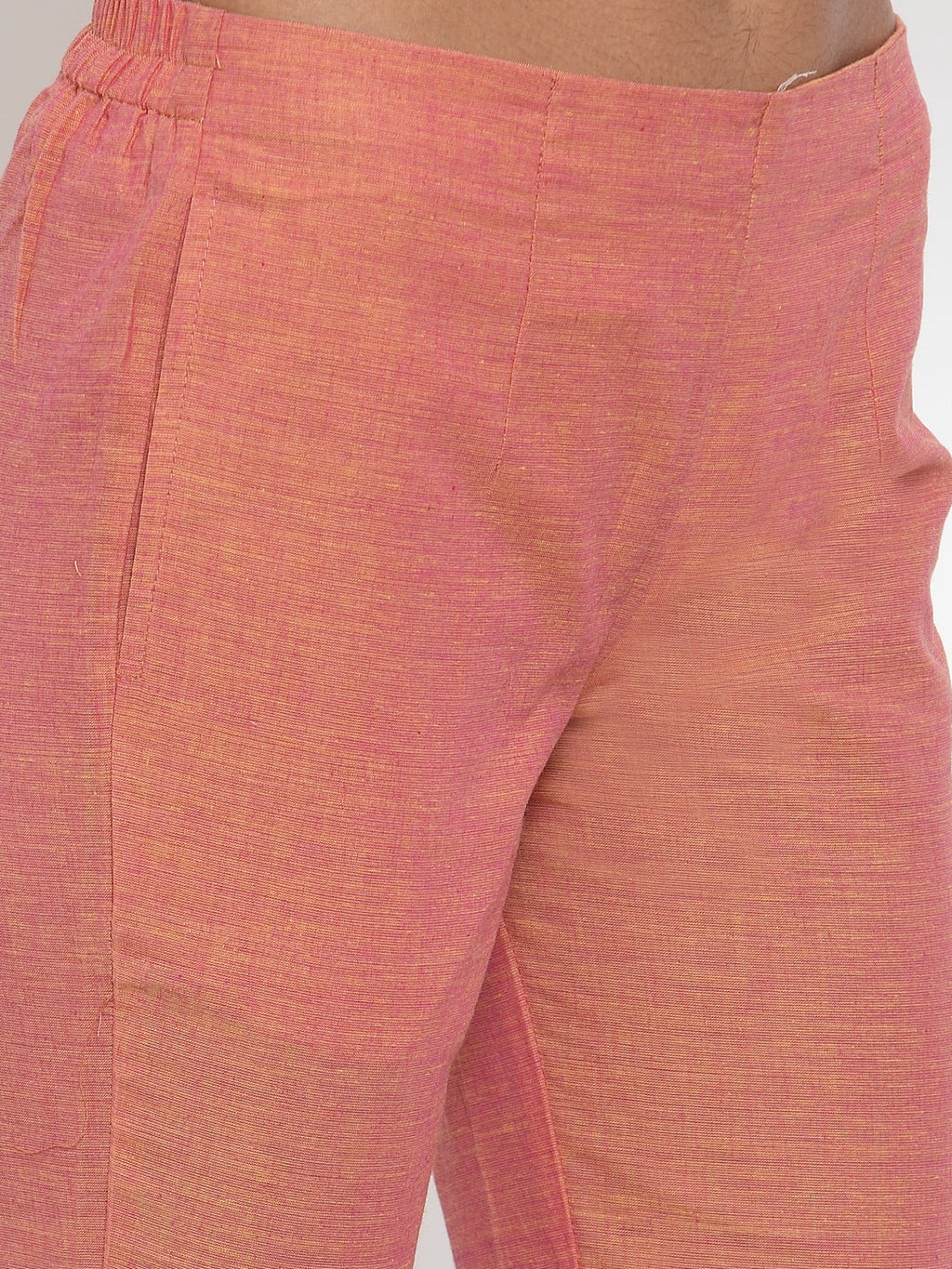 Jompers Women Pink Solid Kurta with Trousers & Dupatta | Grocsy