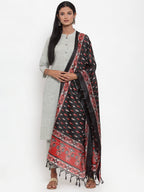 Jompers Women Grey Solid Kurta with Trousers & Dupatta | Grocsy