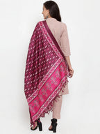 Jompers Women Pink Solid Kurta with Trousers & Dupatta | Grocsy