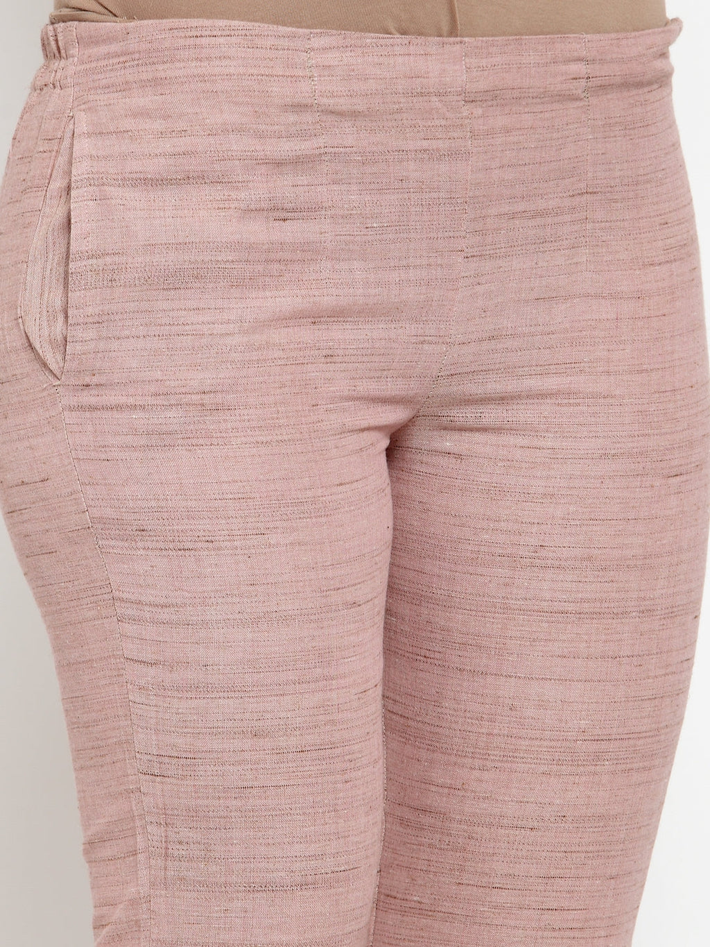 Jompers Women Pink Solid Kurta with Trousers & Dupatta | Grocsy
