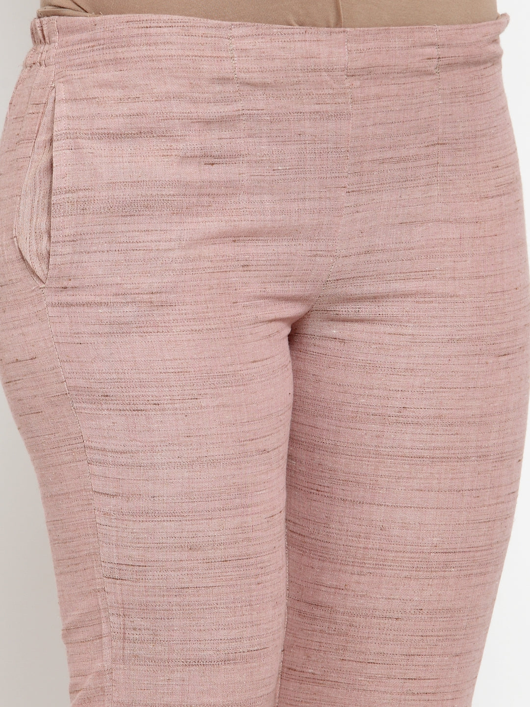Jompers Women Pink Solid Kurta with Trousers & Dupatta | Grocsy