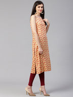 Jompers Women Yellow Printed Straight Kurta | Grocsy
