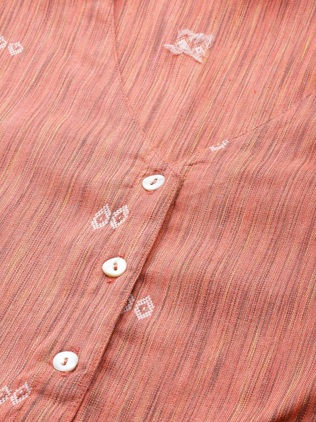 Jompers Women Orange Woven Design Flaired Kurta | Grocsy