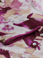 Jompers Women Off White & Purple Floral Printed Floral Anarkali Kurta | Grocsy