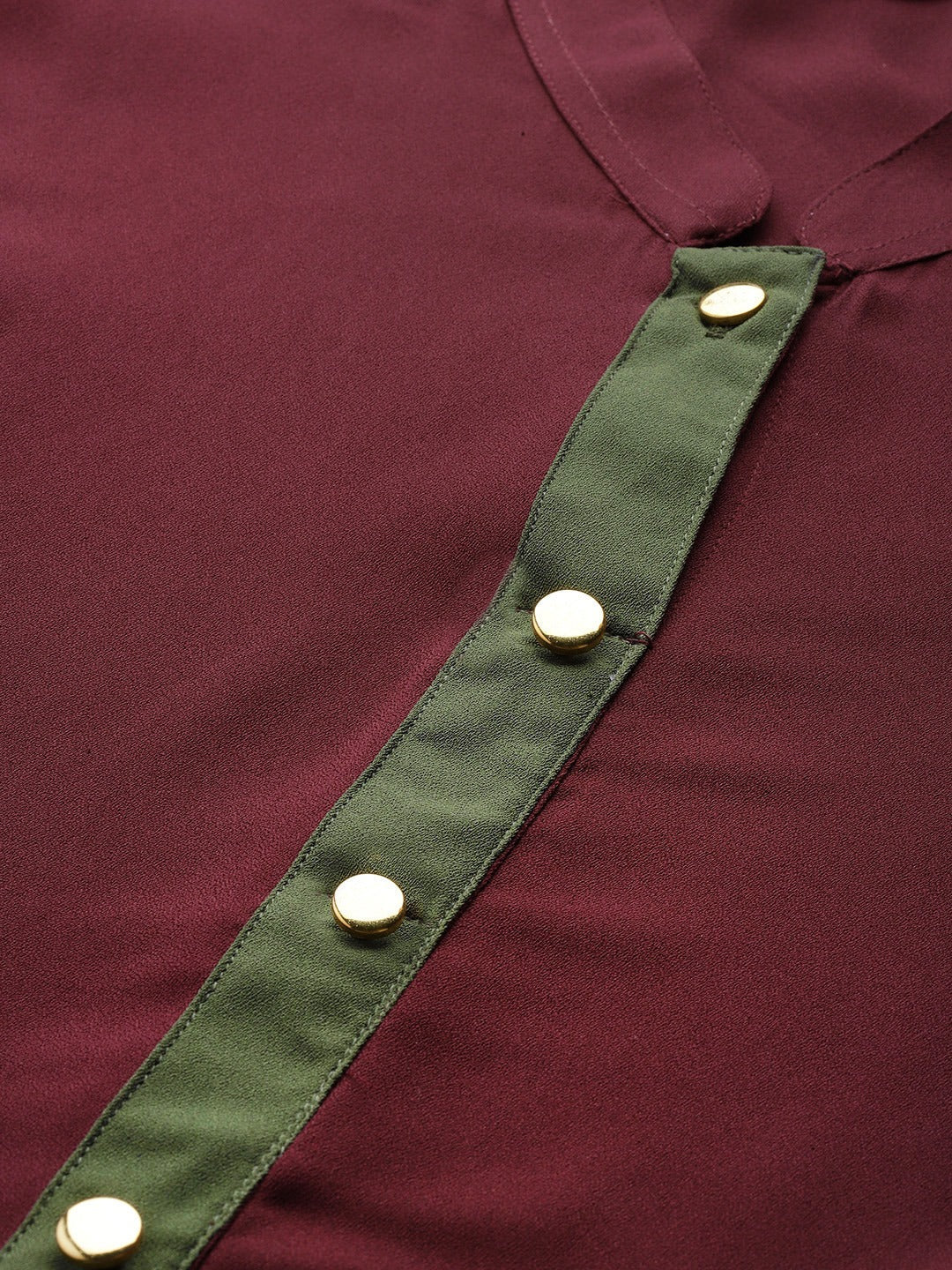 Jompers Women Purple & Green Solid A-line Kurta | Grocsy