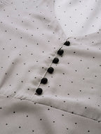 Jompers Women Grey & Black Polka Dots Printed Flaired Kurta | Grocsy