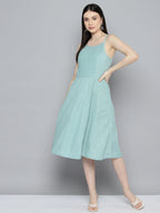 Jompers Women's Sequin work, anarkali ethnic dress - Light-Blue | Grocsy