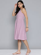 Jompers Women's Sequin work, anarkali ethnic dress - Light-Purple | Grocsy