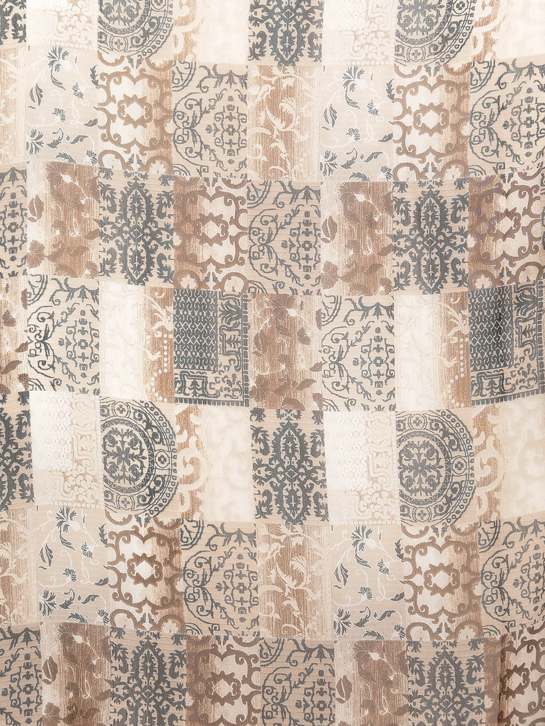 Jompers Women's Crystal Beads Work Printed Lehenga choli with dupatta - Brown | Grocsy