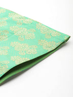 Jompers Women's Cutdana emblished Jacqard Lehenga Choli with dupatta - Green | Grocsy