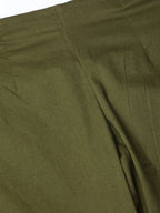 Jompers Women Olive Green Smart Slim Fit Solid Regular Trousers | Grocsy