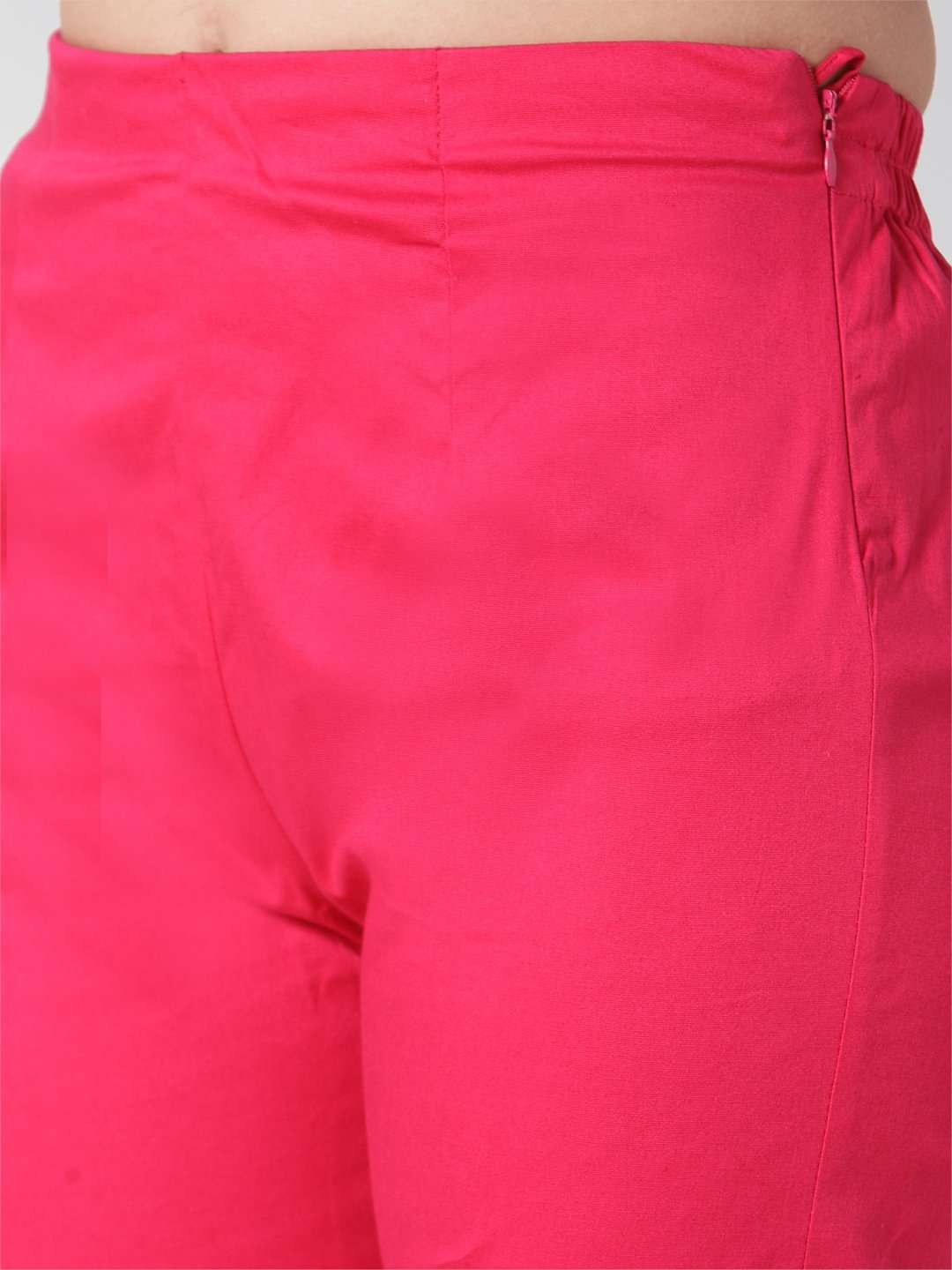 Jompers Women Pink Smart Slim Fit Solid Regular Trousers | Grocsy