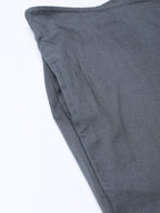 Jompers Women Grey Smart Fit Solid Bottom Flared Trousers | Grocsy