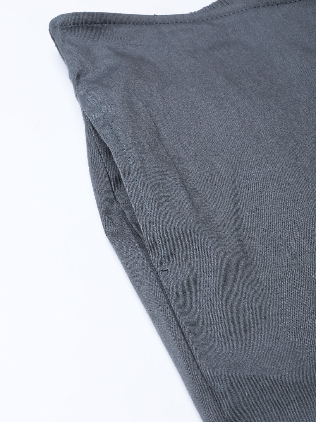 Jompers Women Grey Smart Fit Solid Bottom Flared Trousers | Grocsy