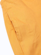Jompers Women Mustard Smart Fit Solid Bottom Flared Trousers | Grocsy