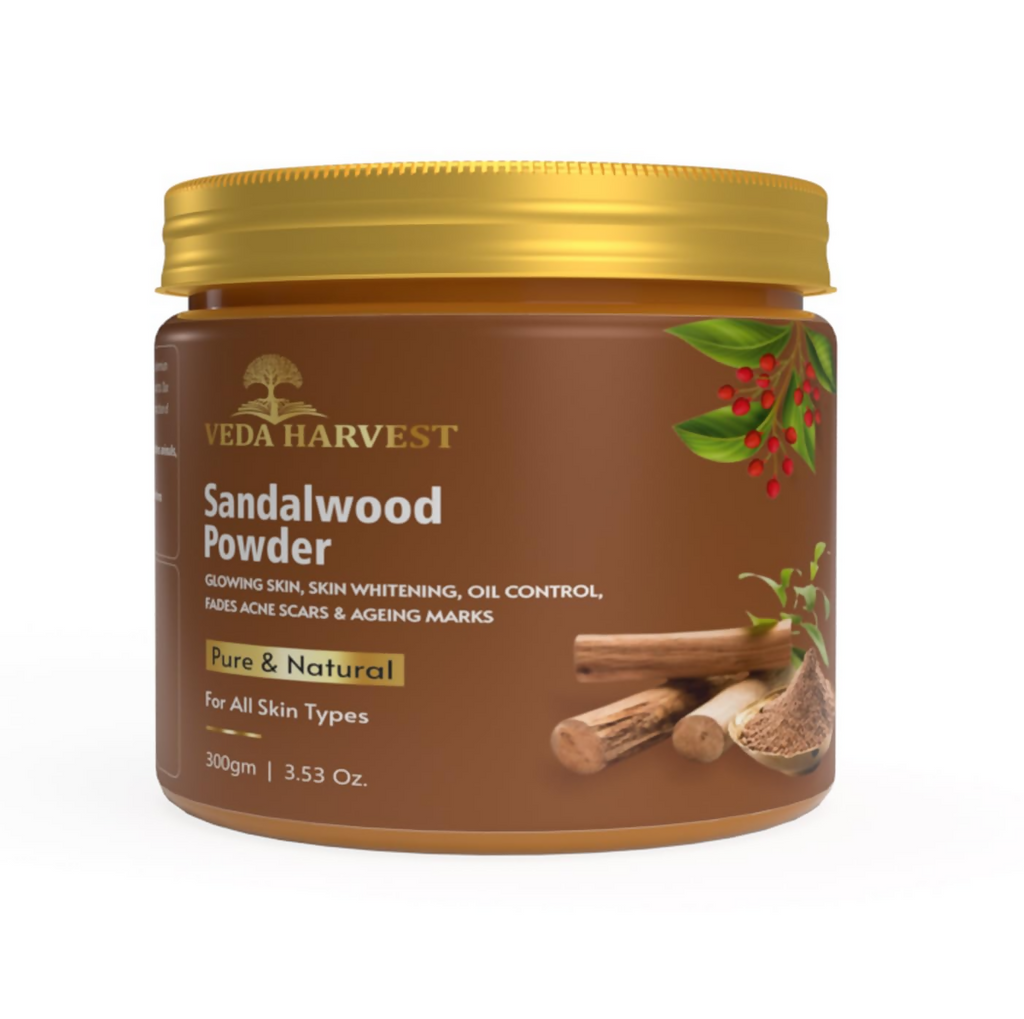 Veda Harvest Sandalwood Powder For Glowing Skin | Grocsy