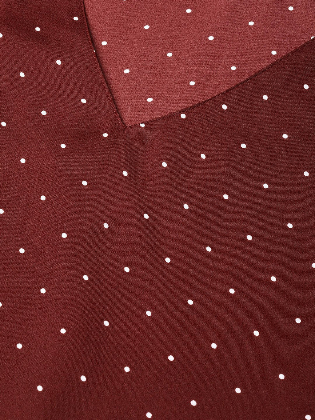 Jompers Women Maroon & White Printed A-Line Top | Grocsy