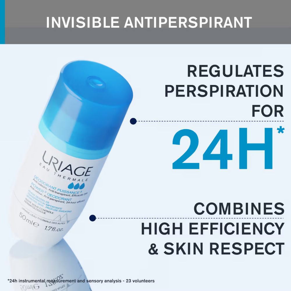 Uriage Power 3 Roll On Deodorant | Grocsy