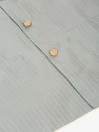 Jompers Men's Blue & Golden Embroidered Nehru Jackets | Grocsy