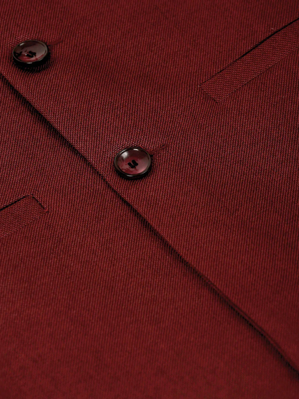 Jompers Men's Maroon Solid Woven Sleeveless Nehru Jackets | Grocsy