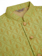 Jompers Men's Embroidered Waistcoat - Green | Grocsy
