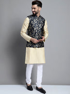 Jompers Men's Woven Design Nehru Jacket - Grey | Grocsy
