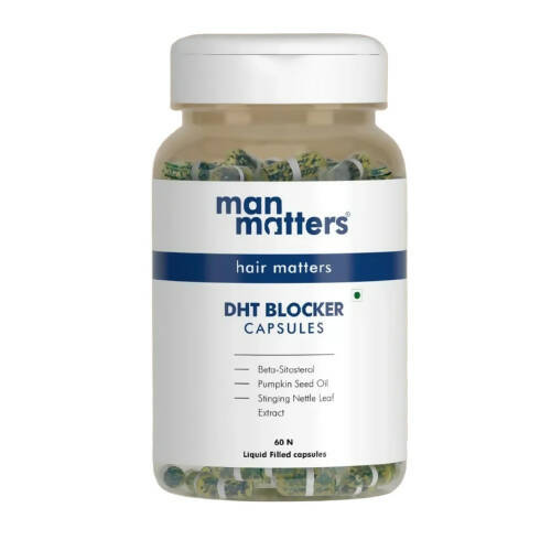 Man Matters DHT Blocker Capsules, For Anti Hair Fall | Grocsy