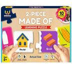 Webby Made of 2 Piece Learning Pack Jigsaw Puzzle for Kids | Grocsy