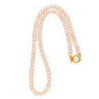 J Pearls New Single Line Peach Pearl Necklace - Real Pearl Jewelry | Grocsy