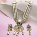 J Pearls Heena 3 Lines Rani Haar Necklace | Grocsy