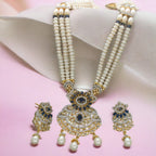 J Pearls Heena 3 Lines Rani Haar Necklace | Grocsy