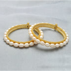 J Pearls Elegant Pearl Bangles