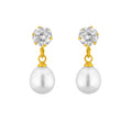 J Pearls White Drop Pearl Earrings - Real Pearl Jewelry | Grocsy