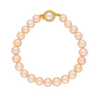 J Pearls Single Line Pink Pearl Bracelet - Real Pearl Jewelry